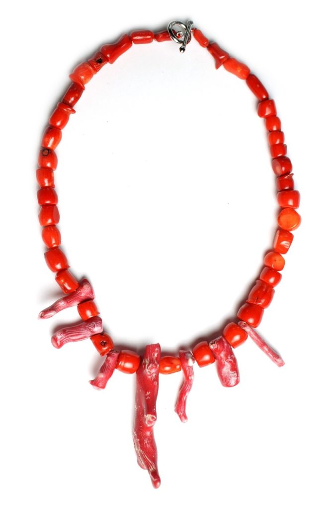 Collier en corail rouge