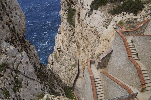 Grotte de Neptune: escala del cabirol.