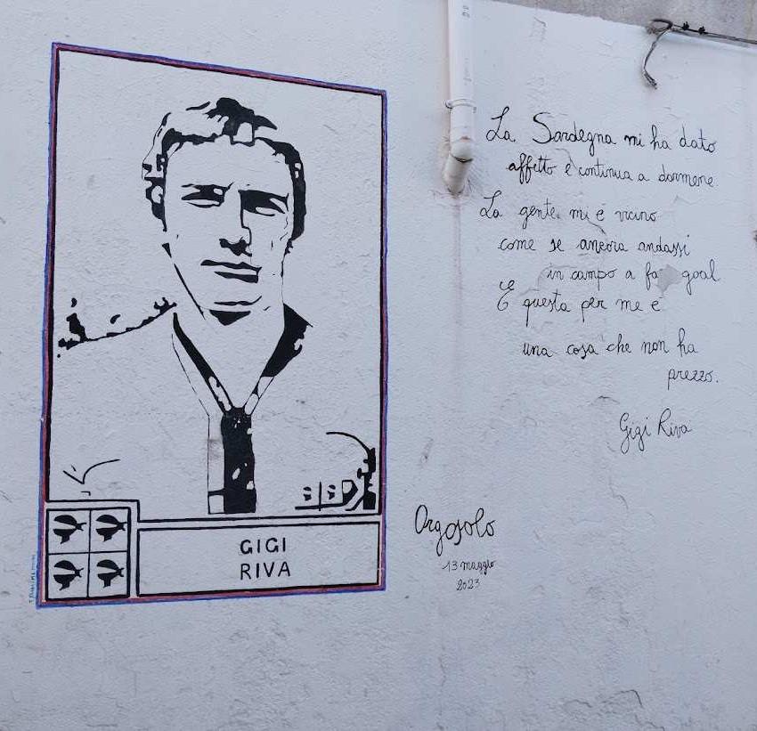 Fresque murale d'Orgosolo : Gigi Riva